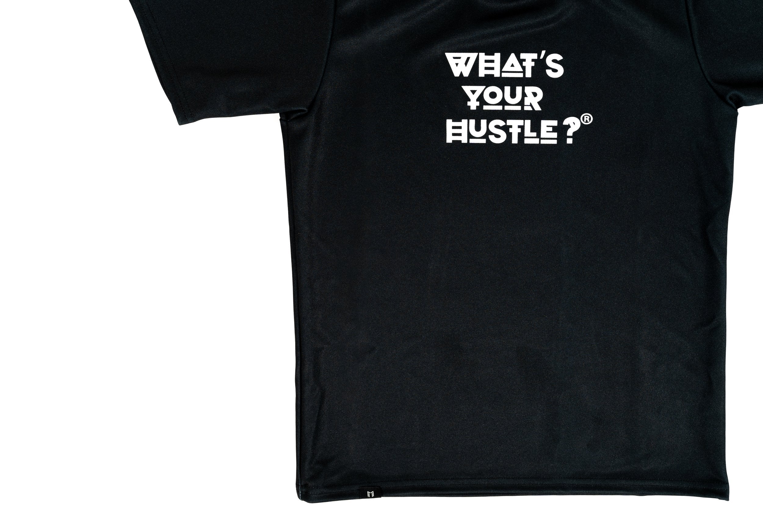 "WHAT'S YOUR HUSTLE?®" Heavy Duty T-shirt | Matte Black